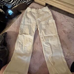 pacsun Cream Cargo Pants